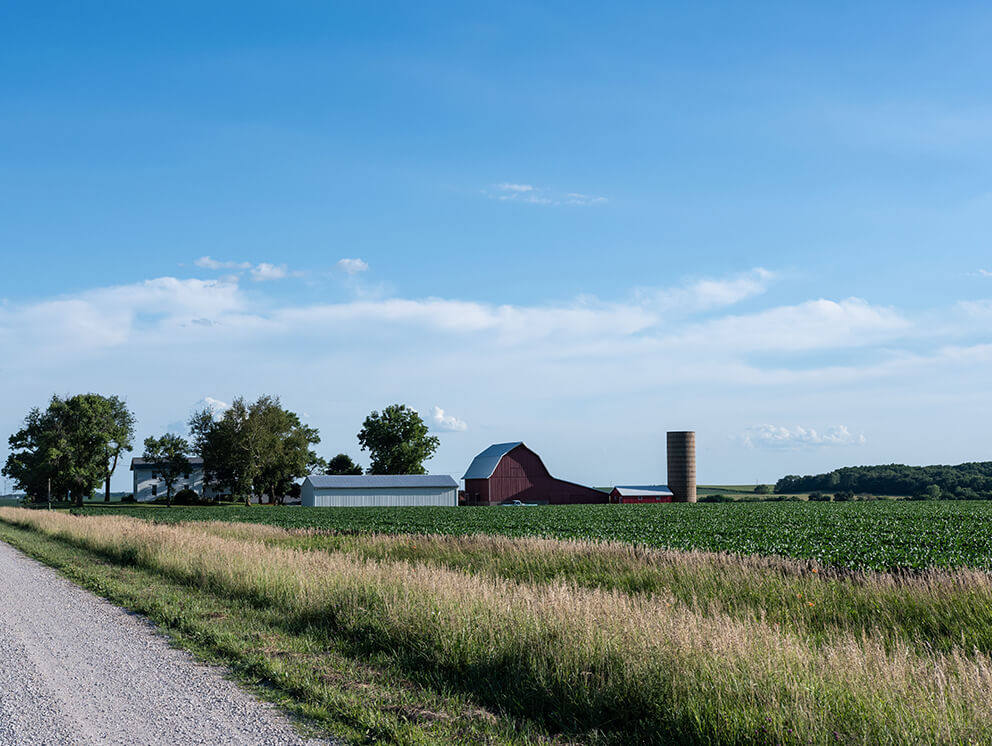 Farm house.
